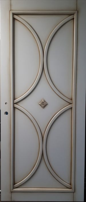 Межкомнатная дверь в профиле массив (эмаль с патиной) Абакан